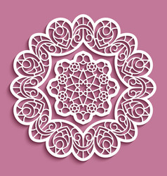 Lace Doily Cutout Paper Round Pattern