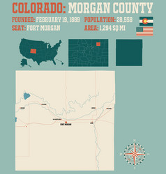 Map Morgan County In Colorado