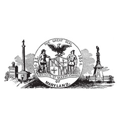 Seal Of Colonial Maryland A British Colony