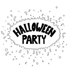 Flaer A Halloween Party Invitation Isolated