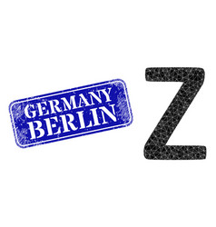 Grunge Germany Berlin Watermark And Zeta Greek