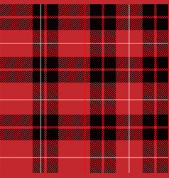 Red And Black Scotish Tartan Plaid Seamless Patter