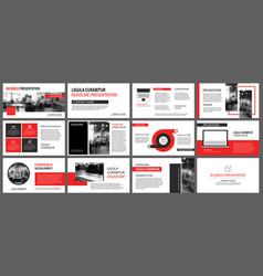 Red Presentation Templates For Slide Show