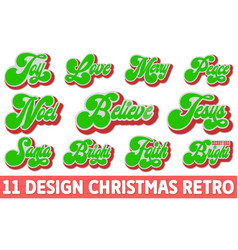 Christmas Retro Bundle File Digital Download