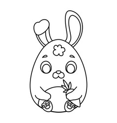 Black Rabbit Egg Icon