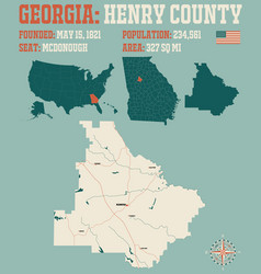 Map Henry County In Georgia