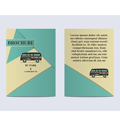 Travel Brochure Flyer Design Layout Template Rv