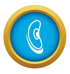 Jelly Bean Icon Blue Isolated