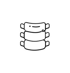 Ribs Line Style Icon Design