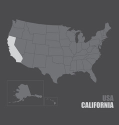 Usa California Map