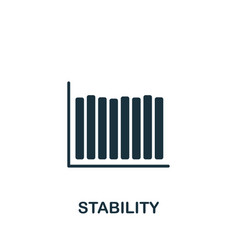 Stability Icon Monochrome Simple Icon