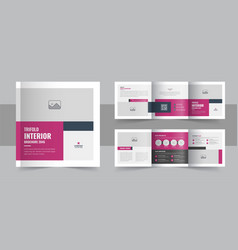 Interior Design Square Trifold Brochure