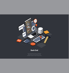 Concept Of Back End Development Coding Software