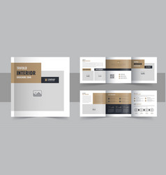 Interior Design Square Trifold Brochure