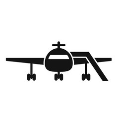 Airplane Stairs Icon Simple Airport