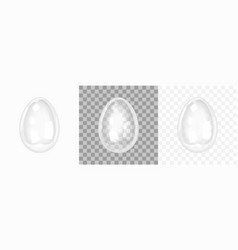 Easter Egg Crystal Glass Egg Isolated On