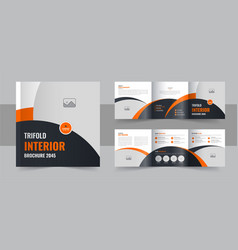 Interior Design Square Trifold Brochure