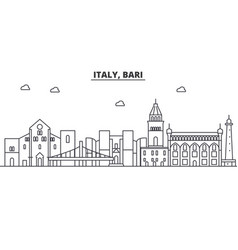 Italy Bari Architecture Line Skyline