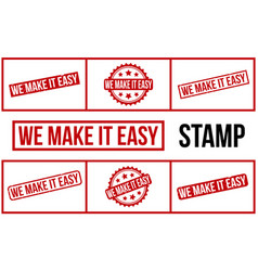 We Make It Easy Rubber Stamp Set