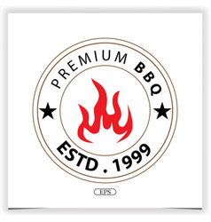 Barbecue Logo Premium Elegant Template Eps 10