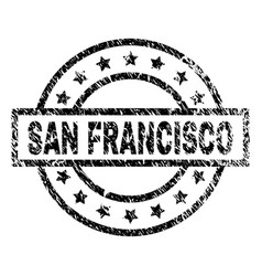 Scratched Textured San Francisco Stamp Seal