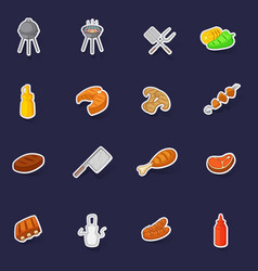 Bbq Icons Set Sticker