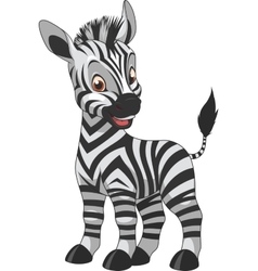 Cute funny zebra Royalty Free Vector Image - VectorStock