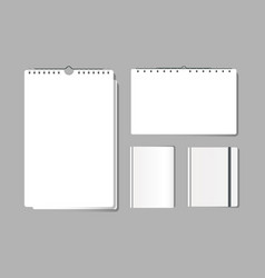 Template Mockup Realistic Paper Desk Calendar