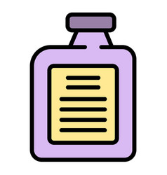 Car Fluid Bottle Icon Flat