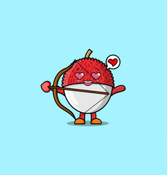 Cute Cartoon Character Romantic Cupid Lychee