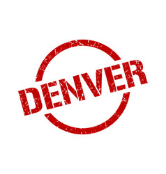 Denver Stamp Grunge Round Isolated Sign