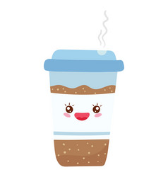 Hot Coffee Warming Food Bright Funny Kawaii