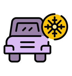 Car Antifreeze Icon Flat