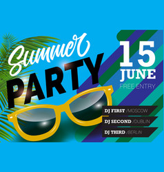 Summer Party June Fifteen Lettering