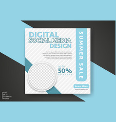 Modern Social Media Template Discount Promo