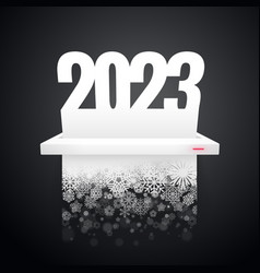 Paper 2023 Is Cut Into Snowflakes