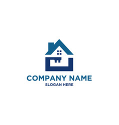 House Real Estate Key Logo Icon