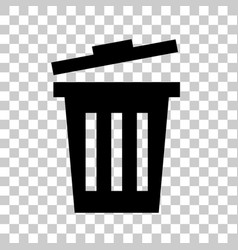 Open Trash Icon Flat Simple Icon