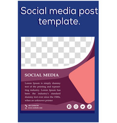 Social Media Post Template