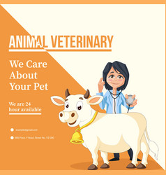 Animal Veterinary Banner Design