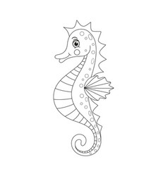 Seahorse Coloring Page Book