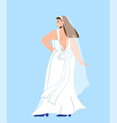 Woman In Wedding Dress Concept