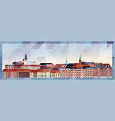 Aalborg Skyline Colorful Poster On Beautiful