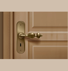 Golden Handle Door Composition