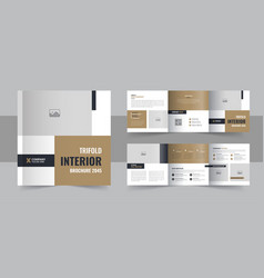 Interior Design Square Trifold Brochure