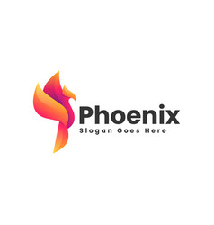 Logo Phoenix Gradient Colorful Style