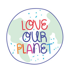 Love Our Planet Text