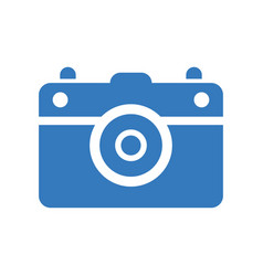 Photography Camera Icon Blue Color