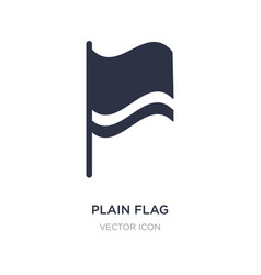 Plain Flag Icon On White Background Simple