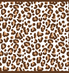 Seamless Leopard Pattern Black Spots